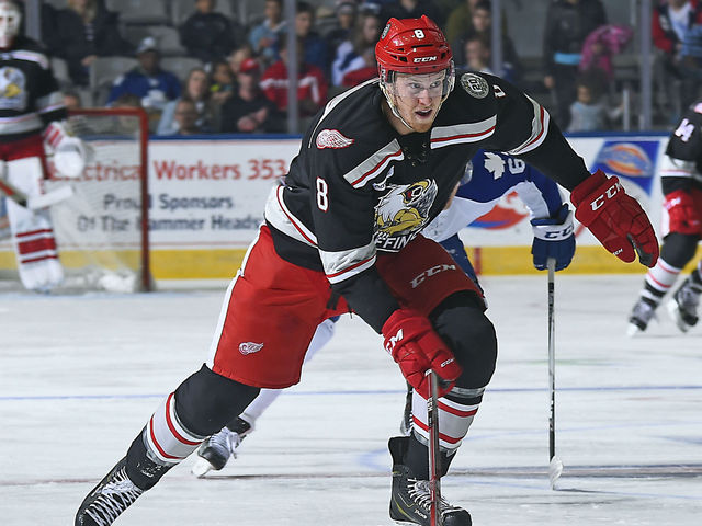 Red Wings recall Mantha after shutout loss to Maple Leafs