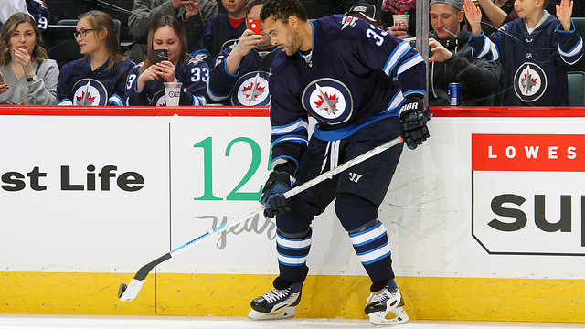 VIDEO: Close-up, slow-motion view of Byfuglien's hit on Stone
