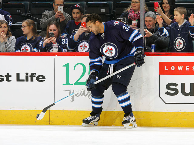 Byfuglien misses game for 1st time this season