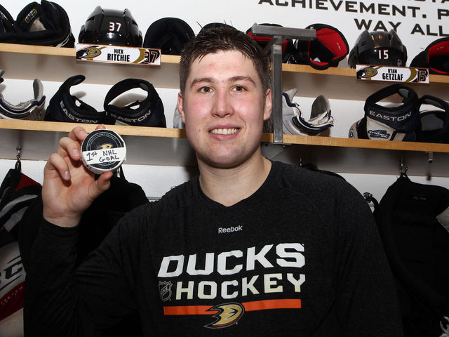 VIDEO: Ducks' Ritchie snipes 1st NHL goal