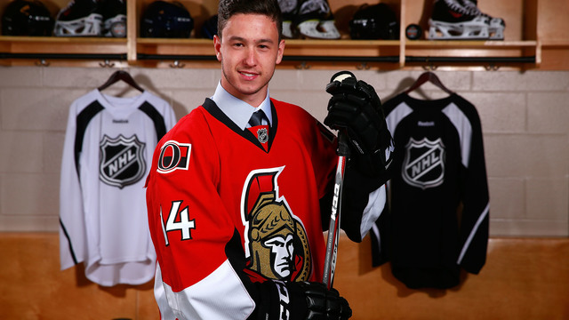 Senators sign 7th-round selection Perron to entry-level contract