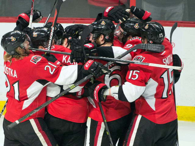 VIDEO: Erik Karlsson wires OT winner to cap 3-point night