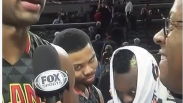 VIDEO: Hawks' Bazemore recruits Schroder for sinister videobomb