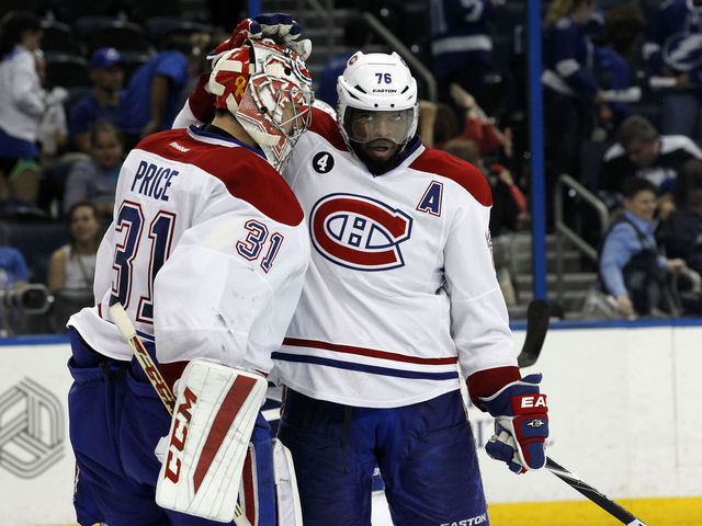 Injured Canadiens Price, Subban done for season