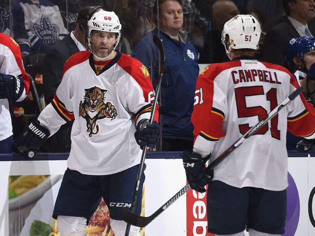 Jagr won't talk contract until Panthers' season ends