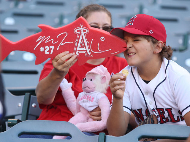 Mike Trout will be replaced by Mike Fish vs. Rockies