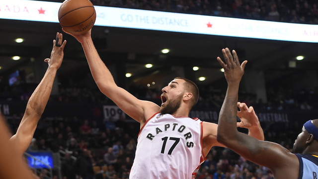 Raptors' Valanciunas active vs. Celtics after 2-game absence