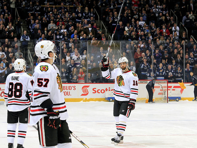 VIDEO: Blackhawks' Ladd scores in return to Winnipeg