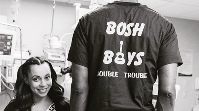 PHOTO: Chris Bosh wore custom scrubs for twins' birth