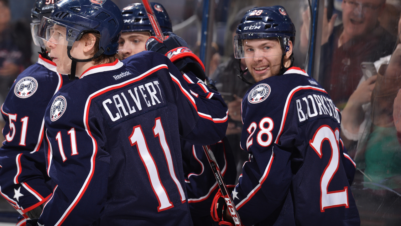 Bjorkstrand's first 2 NHL goals help Blue Jackets double | theScore