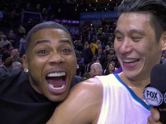 VIDEO: Nelly videobombs Jeremy Lin's postgame interview
