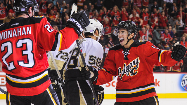 Flames' Gaudreau hopes to play with Monahan for 'next 10 years'