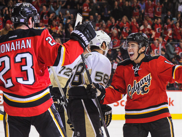 Flames 'picking away' at contract extensions for Gaudreau, Monahan