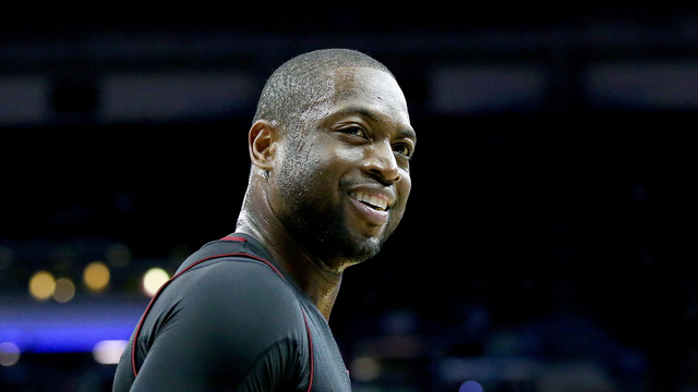 Watch: Wade hits 1st trey in over 4 months, extends Heat lead