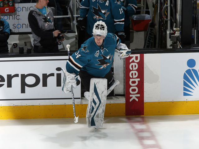 Sharks open to trading Reimer's rights as Flames' goalie search continues