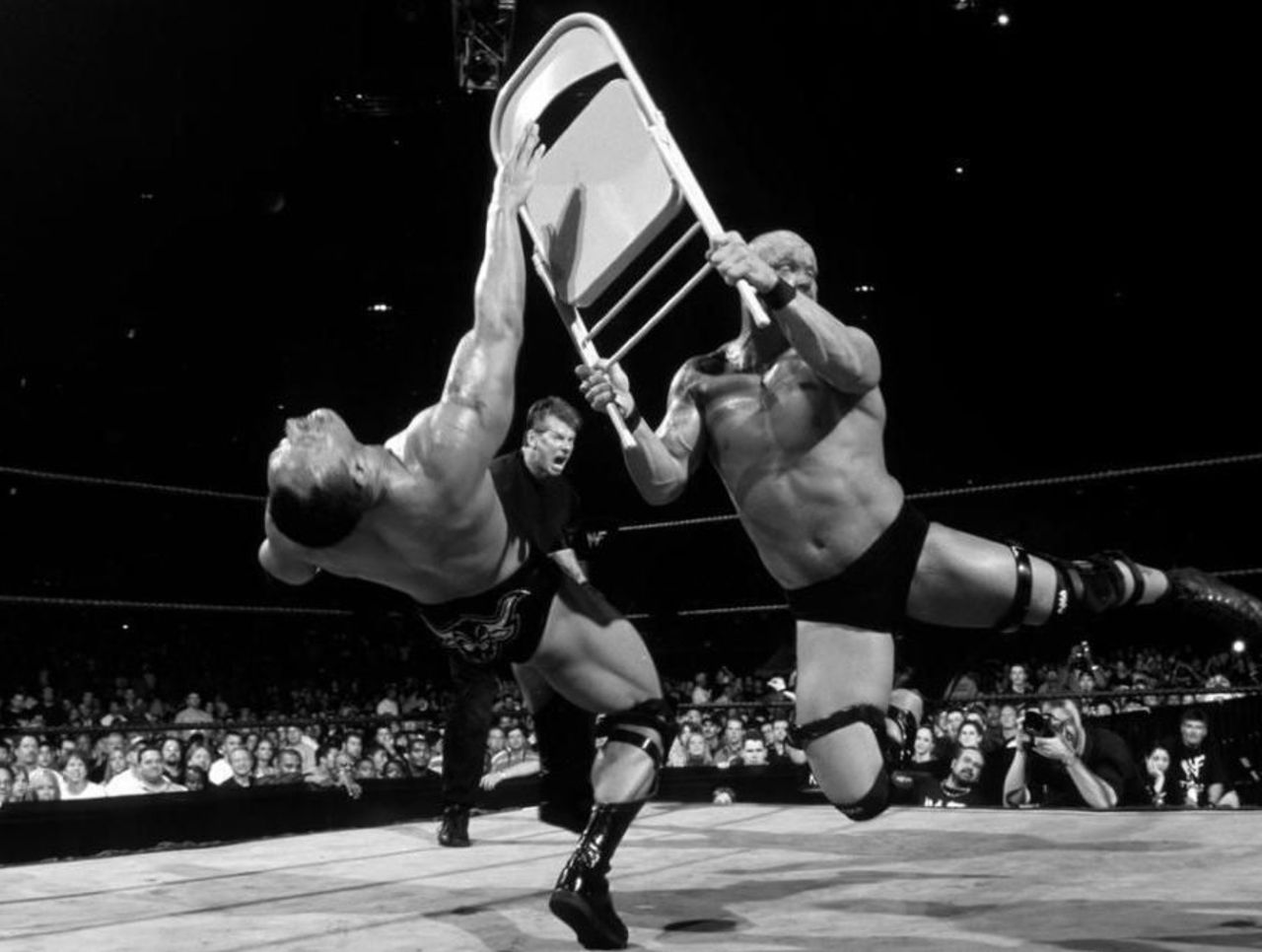 3. "Stone Cold" Steve Austin vs. The Rock for the WWE Championshi...