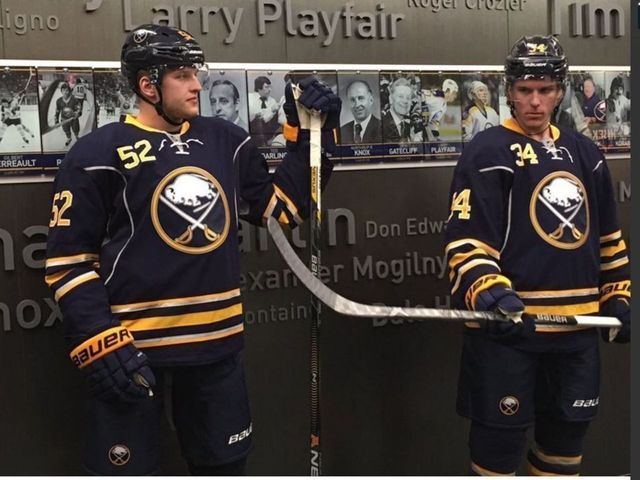 VIDEO: Sabres' Fasching, Nelson connect for 1st points in NHL debuts