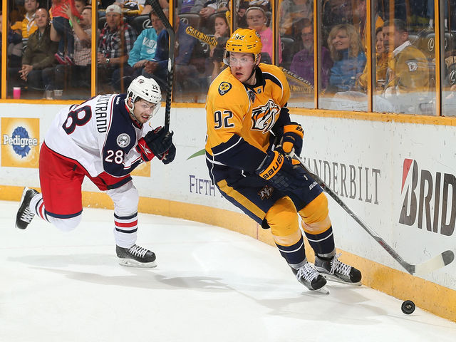 Ryan Johansen had fun taking 2 points from Blue Jackets