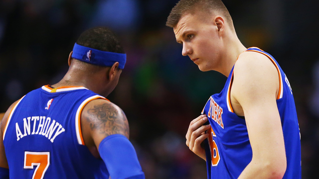 Hornacek certain Porzingis will stay with Knicks, less sure about Melo