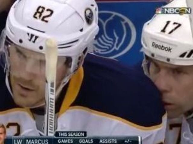 VIDEO: Sabres' David Legwand uses teammate's jersey as tissue