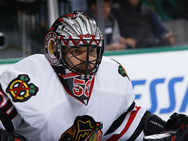 Report: Corey Crawford dealing with head injury