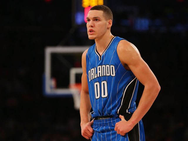 VIDEO: Aaron Gordon catches major air on rim-rattling jam