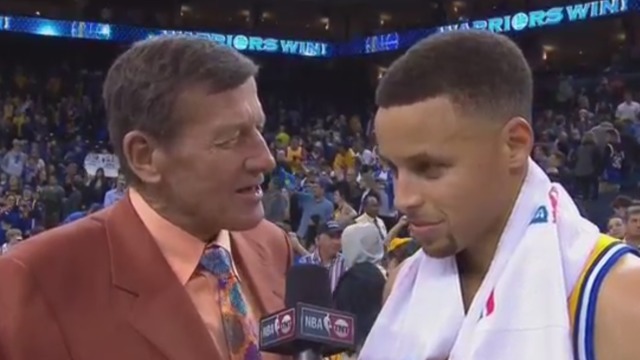VIDEO: Curry tells Sager he's an inspiration to Warriors
