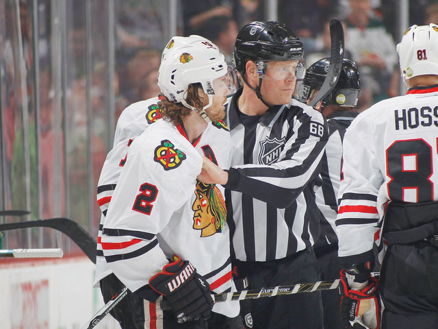 Blackhawks' Keith offered in-person hearing for stick-swinging incident