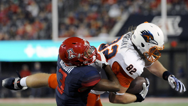 Vikings trade up to select TE David Morgan in 6th round