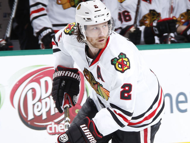 Watch: Keith makes instant impact, scores Blackhawks' 1st goal of series