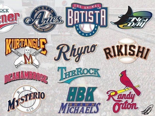PHOTOS: MLB team logos redesigned as WWE superstars