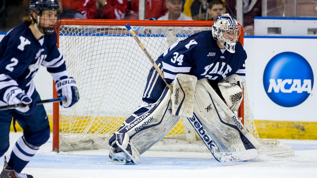 Report: Kings, Oilers among favorites for college free agent Alex Lyon