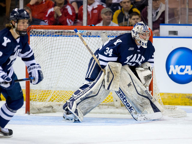 Report: Kings, Oilers among favorites for college free agent Alex Lyon