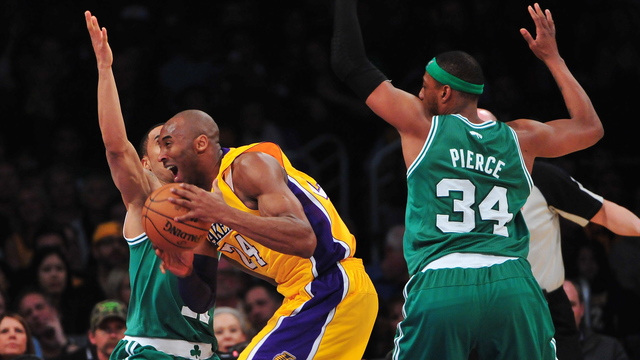 Kobe reminisces old battles with Celtics ahead of final meeting