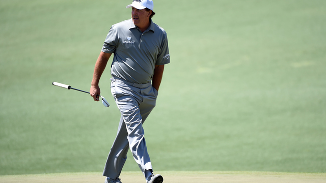 Is Phil Mickelson wearing a onesie at The Masters?
