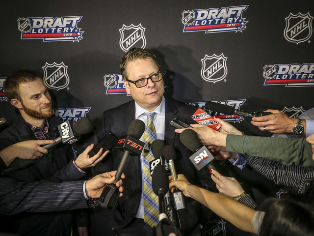 Sabres GM won't attend draft lottery