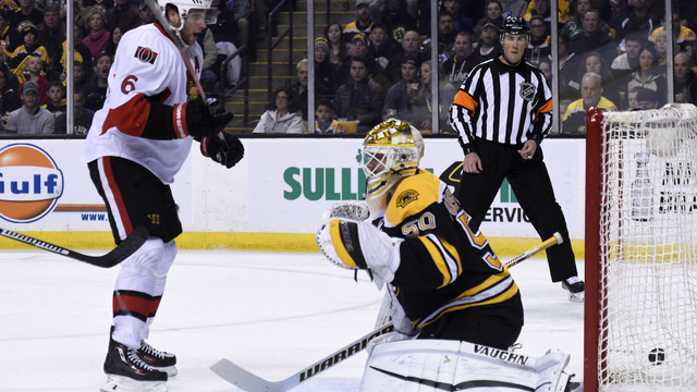 Bruins collapse with playoffs on line, lose to Senators