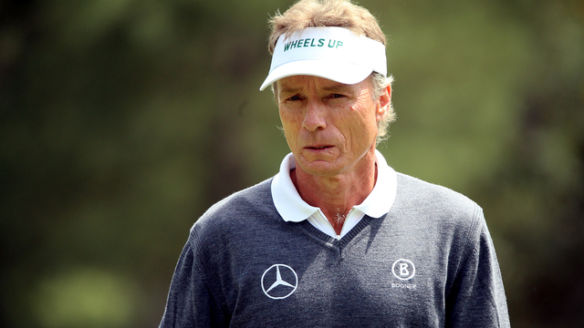 Sponsors fight for place on Langer's visor at Masters