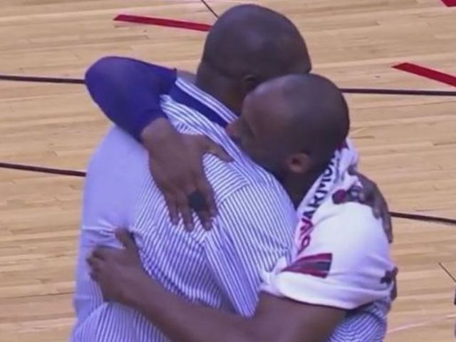 VIDEO: Kobe receives dream embrace from Olajuwon