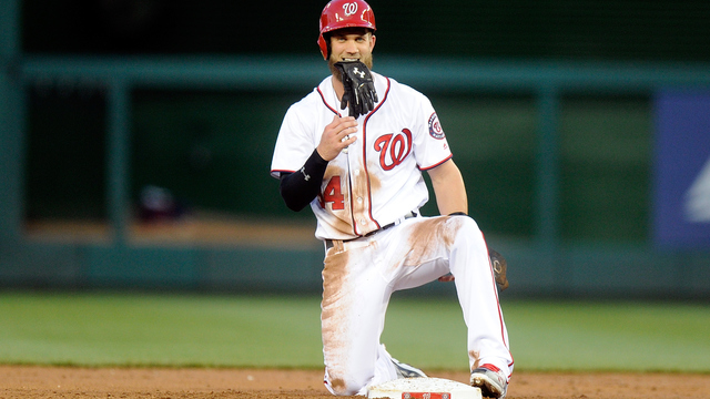 Harper steals 2nd with mouthful of batting gloves