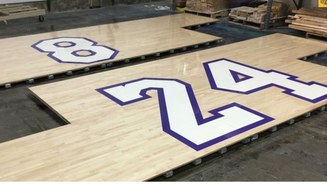 Lakers to place both Kobe's numbers on court Wednesday