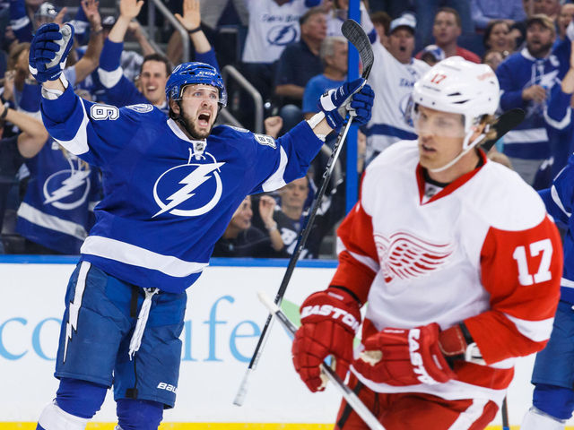 VIDEO: Kucherov blasts 1st goal of Stanley Cup Playoffs