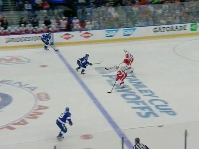 VIDEO: First postseason challenge successful, costing Hedman goal
