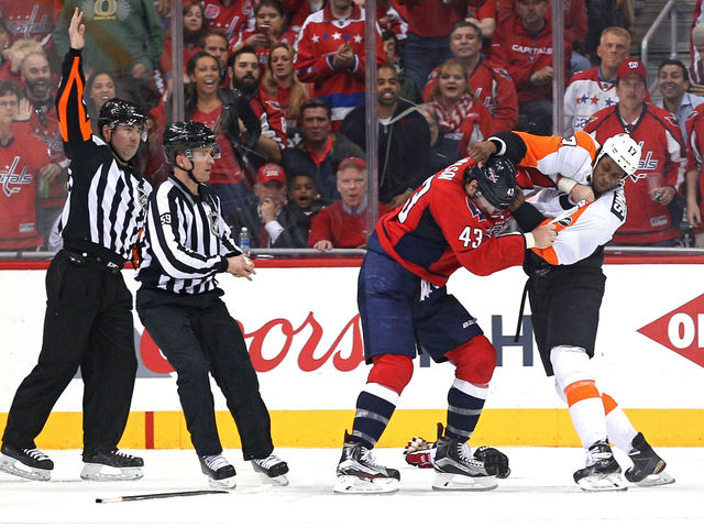 Simmonds, Wilson exchange heavy hands in violent tilt