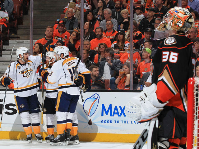 Predators rally, upend Ducks in Game 1