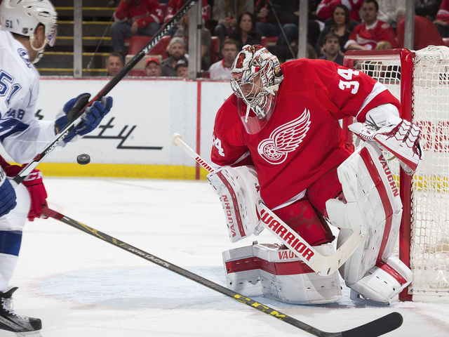 Mrazek perfect as Red Wings cut series deficit