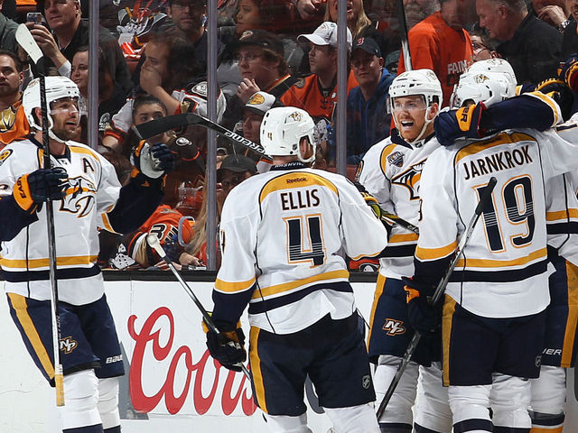 Predators edge Ducks to take franchise's 1st 2-0 series lead