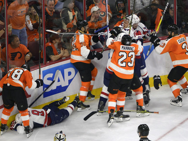 Flyers' Bellemare to have hearing for hit on Capitals' Orlov