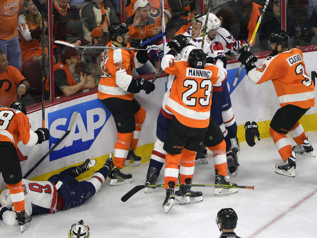 Flyers' Bellemare suspended 1 game for hitting Capitals' Orlov from behind