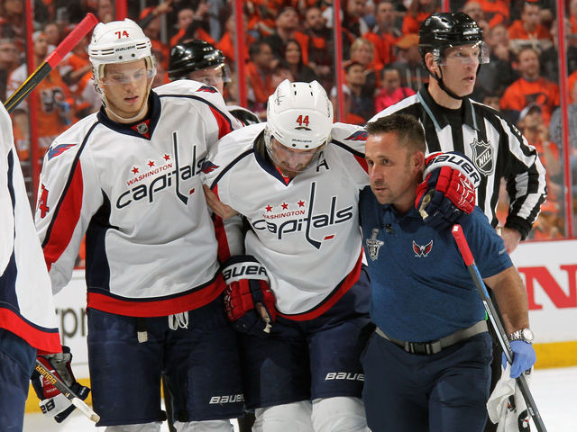 Capitals' Orpik to miss Game 4, day to day